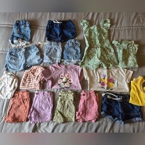 Toddler Girls' Mixed Tops & Shorts Bundle - Cat & Jack 2T